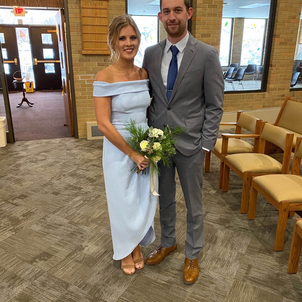 Blue Bridesmaid Dress